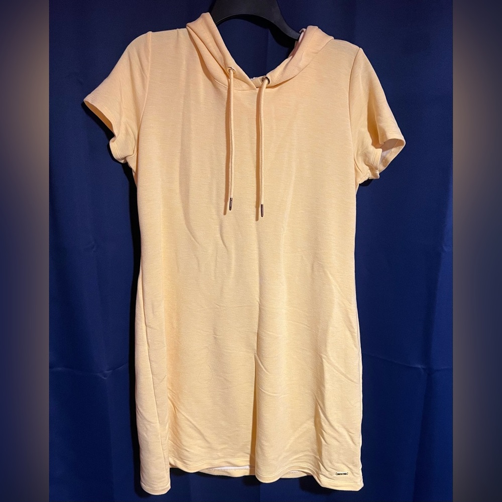 Calvin Klein Yellow Hooded Dress